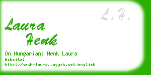 laura henk business card